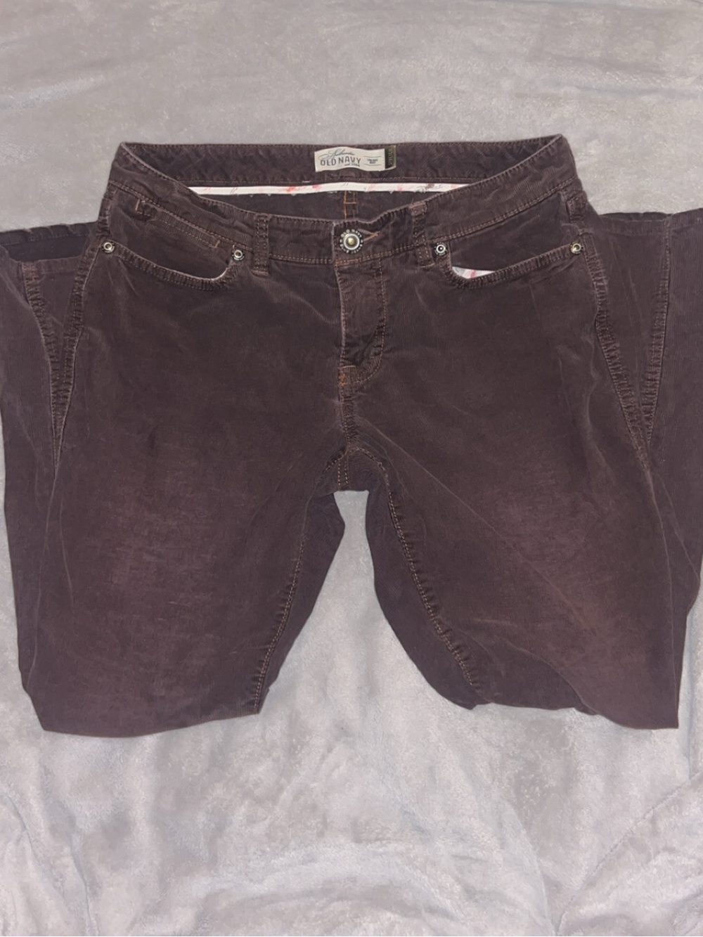 Old Navy Brown Low-Rise Corduroy Pants